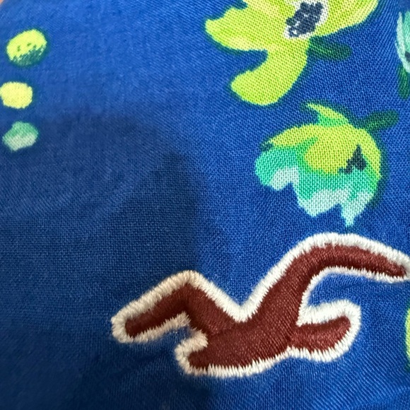 Hollister Blue and Yellow Floral Skater Dress - Picture 4 of 5